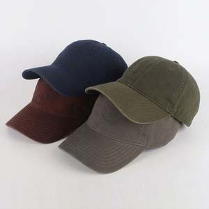 High Quality Plain Blank 6 Panel Baseball Cap Unstructured <b>Dad</b> Hat Custom Embroidery Logo Vintage Image Sporty Street 100% - Product Image 1