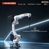 Robot de soudage 6 axes MOKA MB10W-1500, charge utile 10 kg, portée 1500 mm, répétabilité 0,03 mm, moteur à boîte de vitesses servo-électrique PLC