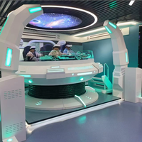 JiaYi JY-UFO06S Simulateur de film VR UFO pour 5 à 10 personnes, avec chaise en acier, rotation à 360 degrés, 9D, pour usage intérieur (maison, centre commercial), 500 kg