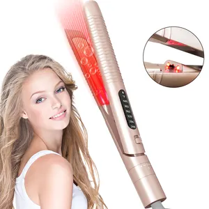 Hot Selling 2 In 1 Flat Iron Infrared Hair Straightener Multifunctional Adjustable Temperature Hair Straightener And Curler