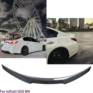 สปอยเลอร์หลังคาร์บอนไฟเบอร์ทรง M4 สำหรับ Q50 Q50S Q50L ปี 2013-2023 - Product Image 2