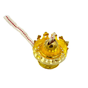 HoneyFly-soporte de lámpara de aceite Lotus, de aleación de aluminio, quemador de 9mm, lámpara de queroseno, keroseno, regulador de Metal, vidrio Retro, lámpara de aceite - Product Image 1