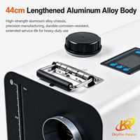 Calentador de Estacionamiento Diésel OkyRie AX82H Todo en Uno con Tanque de Combustible Integrado, 8-10kW, 12V/24V, Interruptor Automático, Control Remoto, para Autocaravanas
