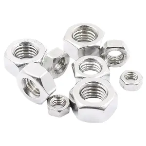 ASTM B164M UNS N04400/ASTM A563 / 194 DIN934 / 6923 SS304 / 316 Stainless Steel Heavy Hex Nuts