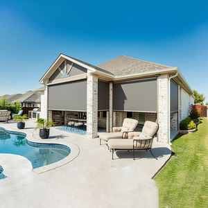 Auvent de terrasse rétractable moderne de 6 m, imperméable, motorisé, télécommande, protection UV, autoportant, résistant à la pluie, au soleil et au vent - Product Image 3