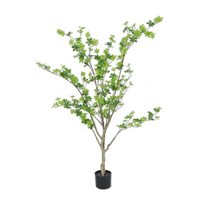 Arbre en plastique Enkianthus, <span class=keywords><strong>plante</strong></span> artificielle en <span class=keywords><strong>pot</strong></span>, décoration de jardin, de bureau, d'intérieur et d'extérieur, décoration de la maison, plantes artificielles, plantes factices - Product Image 3