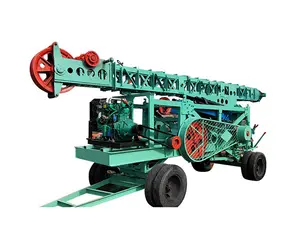 Trailer type 300m HF-6A piling foundation and bore hole cable percussion drilling rig manufacturers