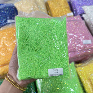 WHATSTONEカスタマイズパッケージロゴフラットバックゼリーAB 2mm樹脂ラインストーン - Product Image 2