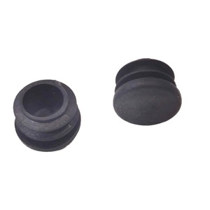 Pads en feutre pour meubles, bouchons ronds de 16 mm en plastique noir silencieux pour pieds de chaise, étagère, table - Product Image 1