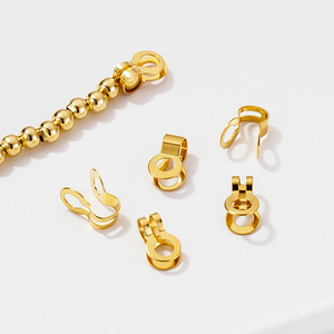 Cierre de doble anillo de hierro, pequeño, chapado en oro y plata, accesorios para la fabricación de pulseras y collares, venta al por mayor. - Product Image 3