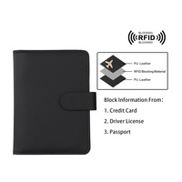 Porte-passeport en cuir Stouchi à ouverture rapide avec blocage RFID, étui magnétique à tirette rapide en 1 seconde