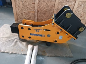 Martillo Demoledor para Excavadora SOOSAN Amarillo, Directo de Fábrica, Modelo SB43 con Cincel para Excavadoras de 6-9 Toneladas, 375 kg, Tipo Lateral - Product Image 5