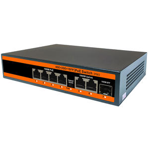Gözetim sistemi ve CCTV IP kameralar için Gigabit PoE anahtarı 4 port 4 port + 2 port Uplink 100/1000M 250m uzun mesafe - Product Image 3