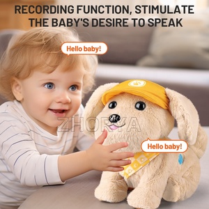Zhorya Kids Pretend Play Toys Animales de peluche Soft Electronic Rc <span class=keywords><strong>Dog</strong></span> Pet Toy Plush Pet con música - Product Image 4