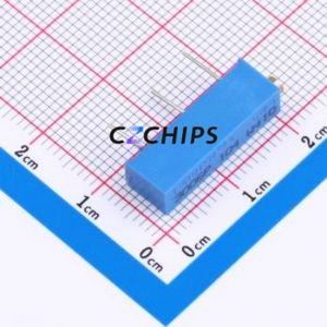 Resistencia/Potenciómetro Ajustable 3006P-104, Componente de Orificio Pasante (THT)-3P, Resistencia de 6.5x4.9mm, 100kOhm, 10%, 750mW, 250ppm ℃ - Product Image 1