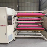 Machine de découpe, de rembobinage et de laminage automatique à commande PLC, entraînée par moteur, à faible niveau sonore, avec moteur à roulement, directement de l'usine