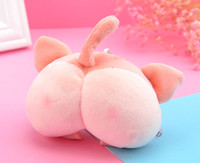 Jouets en peluche super doux Corgi aux fesses de pêche mignonnes, anti-stress, petits pendentifs porte-clés, cadeaux pour étudiants, vente en gros transfrontalière