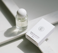 Boîte à parfum personnalisée, carton pliable avec logo en relief et fenêtre pour l'emballage de flacon de parfum