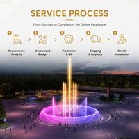 Fuente Musical para Exteriores LISHI, Diseño Programable con Control DMX, Decoración Acuática para Parques y Plazas, Servicio Personalizado al por Mayor OEM
