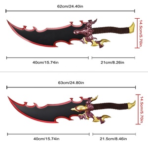 Jeu Solo Nivellement Arise Cosplay Sword Set Sung Jin Woo Real Weapon Replica 440ss Blade Demon King Dagger - Product Image 2