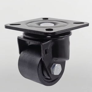 Rodízios Giratórios de Nylon Reforçados de 2 Polegadas com Capacidade de Carga de 300kg para Carrinhos de Compras Industriais, Móveis e Bancadas de Trabalho - Product Image 1