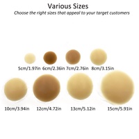 Cache-tétons en silicone réutilisables invisibles et sans couture de 8 cm, imperméables, personnalisables, avec adhésif, vente en gros