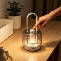 Lanterne LED portable en gros avec commande tactile, lampe de table décorative pour hôtel, restaurant, patio, jardin, éclairage domestique