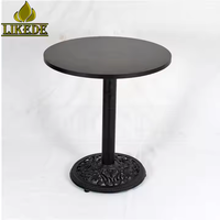 Base de table à manger en fonte robuste à 4 pieds, hauteur 450 mm - 720 mm, personnalisable, thermolaquée pour café, restaurant, mobilier d'extérieur