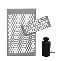 Tapis d'acupression ensemble d'oreiller de Massage applicateur pour cou pied tapis de Yoga avec aiguille dos masseur coussin