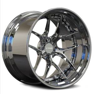 Deep Concave Forged Aluminum Alloy <strong>Wheels</strong> 17/18/19/20/22/24 Inch Chrome 5x100/5x114.3/5x115/5x120 PCD Passenger Car <strong>Wheels</strong> - Product Image 2