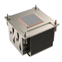 Ventilateur de radiateur de serveur CPU de bureau Intel LGA1700 avec caloduc en cuivre LED Fonction de refroidissement du châssis PC en aluminium Ordinateur de bureau 2U