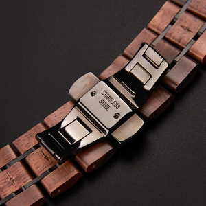 Cinturino in Legno Naturale con Logo Personalizzato, Bracciale in Noce all'Ingrosso, Cinturino Smart in Legno per <span class=keywords><strong>Apple</strong></span> <span class=keywords><strong>Watch</strong></span> Compatibile con iWatch - Product Image 4