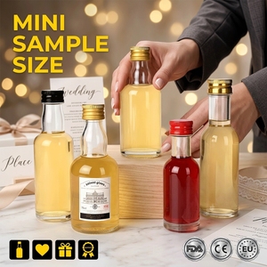 Mini-bouteille en verre Solent pour spiritueux 50ml 100ml, échantillon, flacon <span class=keywords><strong>de</strong></span> liqueur pour compagnies aériennes, cadeaux <span class=keywords><strong>de</strong></span> mariage, vente en gros, fournisseur en vrac d'usine - Product Image 1