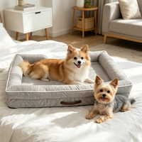 Eco Friendly All Season Orthopedic Dog Bed Non Slip Bottom Plush <strong>Top</strong> for Cat <strong>Sofa</strong> Indoor