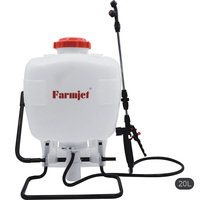 Farmjet 15L/ 20L Gallons Réservoir en plastique antidéflagrant Sac à dos agricole Pulvérisateur manuel