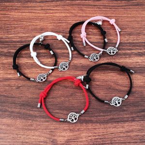 ステンレス製ライフツリーハートマグネットカップルブレスレット流行の男性と女性のジュエリーギフト新しいペア - Product Image 4