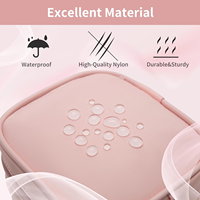 Petite trousse de maquillage personnalisée à double fermeture éclair, sac de voyage mignon pour cosmétiques, organiseur de toilette portable pour sac à main, usine OEM ODM