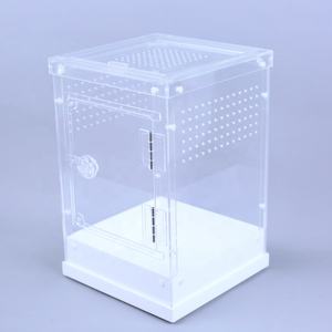 Großhandel Hochwertige klare Acryl Reptilien Vitrinen Custom ized Design Reptilien Kleintiere Insekt Spinne Zucht box - Product Image 2