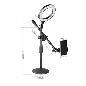 Telefon aksesuarları LED Selfie halka ışık ek lamba cep telefonu stendi - Product Image 1