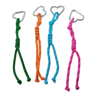 CHENXI 4 Colors Nylon Braided Rope Car Key Chains Charm Rope Braided Lanyard DIY Rope Keychain Accessories