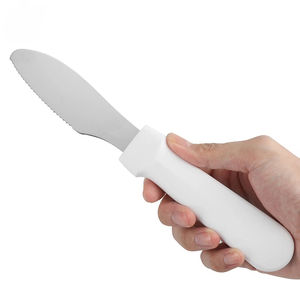 Cuchillo para mantequilla de acero inoxidable, espalda para untar mantequilla y queso, espalda para untar mermelada y aceite, cuchillo para crema - Product Image 4