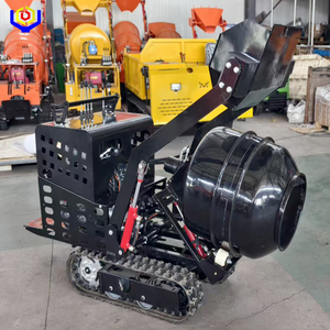 <span class=keywords><strong>Malaxeur</strong></span> à béton portatif 200L sur chenilles, auto-chargeur, avec chenilles en caoutchouc pour le mélange de ciment en ingénierie de construction - Product Image 4
