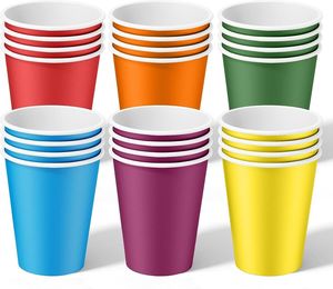 Tùy chỉnh in logo 6oz 7Oz 9oz 12oz 16oz 24oz 32oz Đen giấy dùng một lần cà phê nóng cốc nước giải khát - Product Image 3