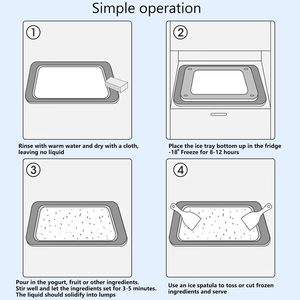 Good Seller Product Anti-overflow Design PP 304 Stainless Steel Rolled Homemade Ice <b>Cream</b> <b>Maker</b> Pan - Product Image 5