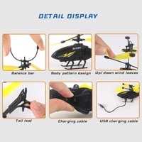 Hélicoptère RC AiJH, jouet volant d'intérieur, contrôle par induction infrarouge, commande à la main, mini avion télécommandé pour enfants