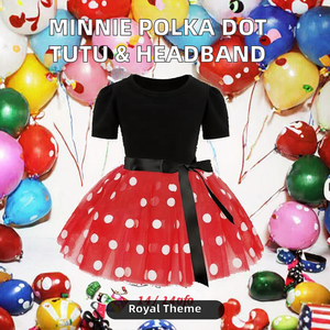 <span class=keywords><strong>Minnie</strong></span> Mouse inspiré à pois Tutu robe bandeau filles Cosplay tenues pour enfants fête d'anniversaire Halloween carnaval enfants - Product Image 3