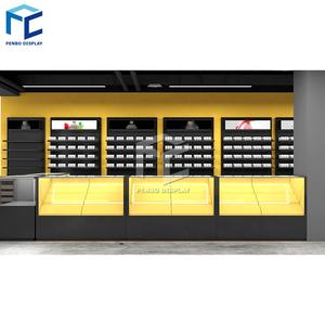 Vitrine à tabac en bois <span class=keywords><strong>sur</strong></span> <span class=keywords><strong>mesure</strong></span> éclairage Led personnalisé mobilier de magasin de cigares vente en gros conception de magasin de cigares fumés - Product Image 4