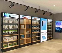 Étagères d'exposition personnalisées pour magasins de téléphonie mobile, design d'intérieur, écouteurs, claviers, équipements électroniques