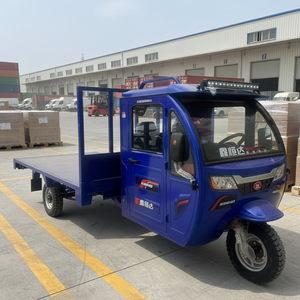 Gas Scooters Tricycle Five-Wheeled Vehicle Truck 530mm Shock Absorber Closed Body 2000 Load Capacity 50-70km <b>Range</b> - Product Image 1