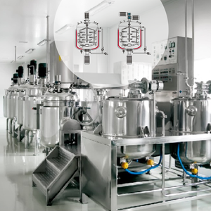 Industriale in acciaio inox dentifricante emulsionante macchina di dispersione 1000lts omogeneizzante reattore di miscelazione per la lozione lavapavimenti - Product Image 2